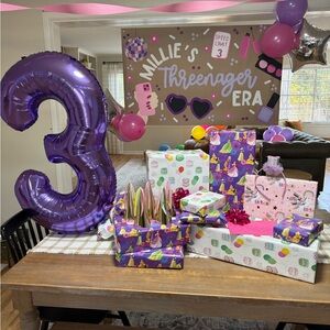 Millie’s Threenager Era - Party Banner Decor for toddler